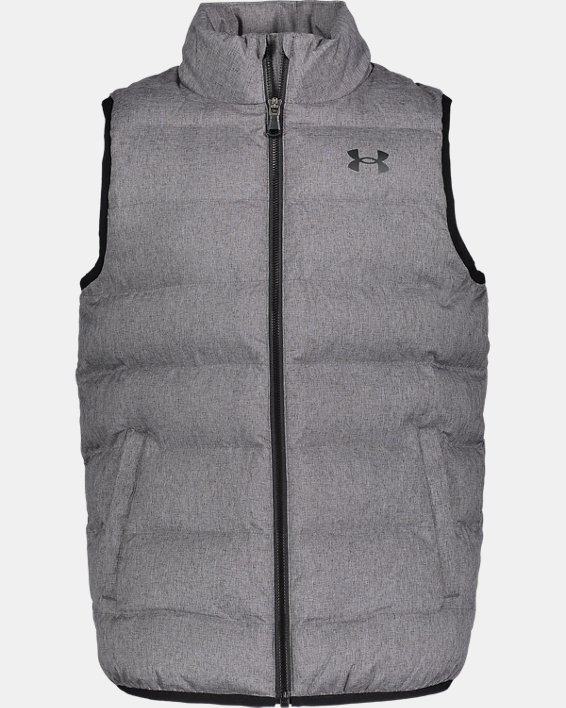 Boys' UA Pronto Puffer Vest, Gray, pdpMainDesktop image number 0